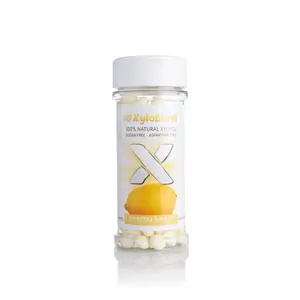 XyloBurst Lemon Xylitol Mints Sugar-Free with 100% Xylitol for Oral Health & Fresh Breath Focus Nutrition