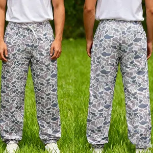 Men's Multi-Color Camo Casual Lounge Pants with Elastic Waistband & Adjustable Drawstring Soft Breathable Fabric for Sleeping Home Wear Light Fitness