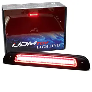 iJDMTOY Dark Red Lens Race Car Style Strobe/Flash LED High Mount Third Brake/Clearance Light Assembly For 2000-2006 Toyota Tundra (Gen1)