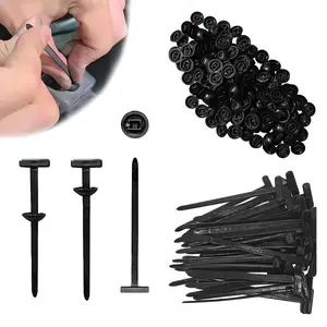 100pcs Nylon Universal Cable Tie Buckle, Cable Tie with Buckle,Multipurpose Plastic Cable Ties Buckles Tool for Car Daily Repair (20PC)