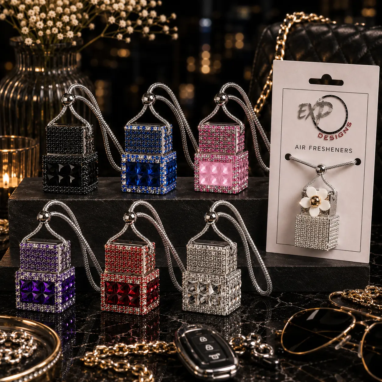 Luxury Diffuser Bottle – Bling Edition