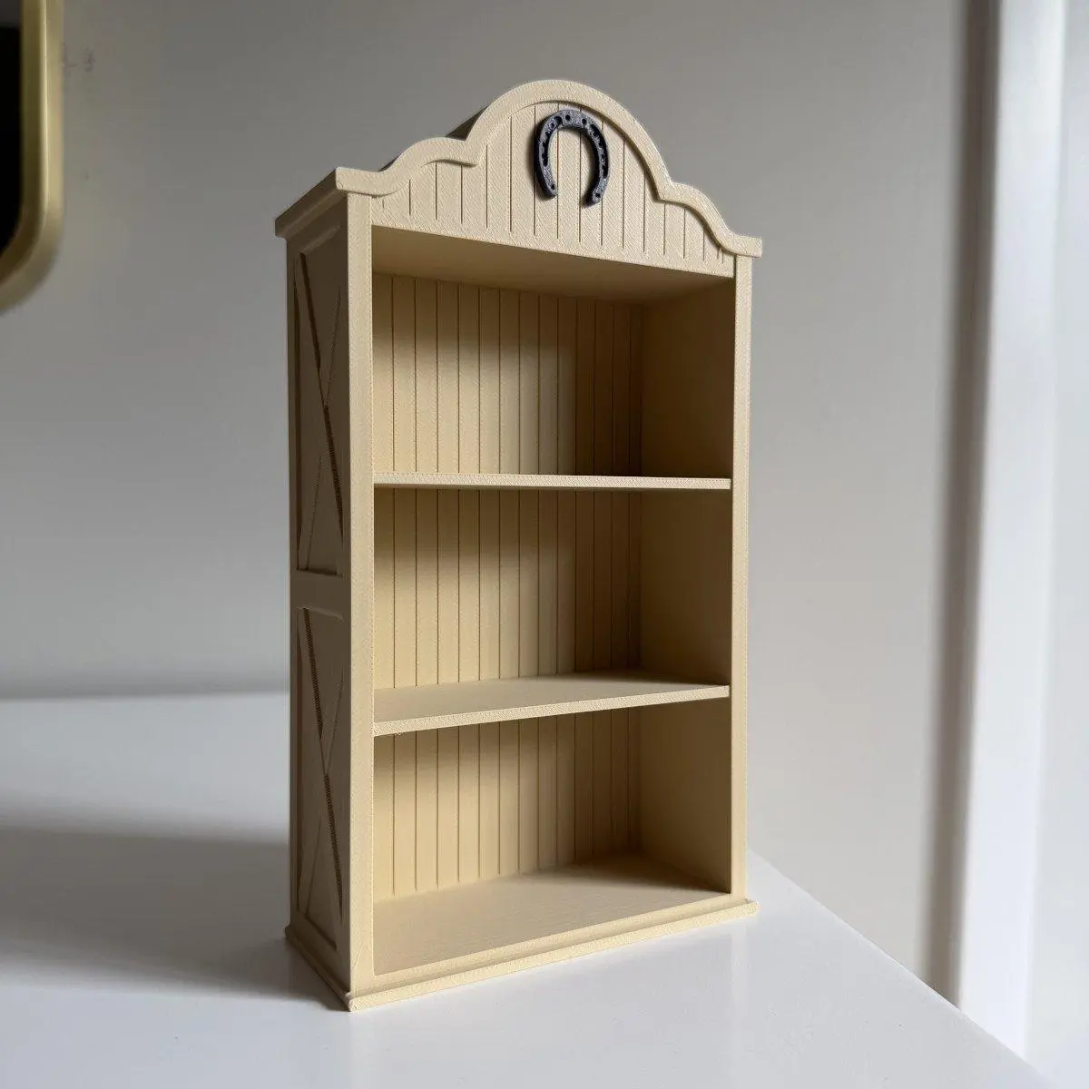 Western Mini Bookshelf | 3D Printed Miniature Bookshelf Display | Western Themed