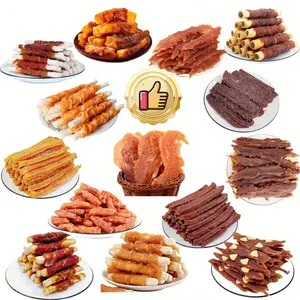 1.32LB/600g Mixed Flavor Series, Chicken Milk Jerkey, Chicken Wrapped Potato, Chicken Wrapped Cowhide Stick, Easily Digestible, Dog Chews Long Lasting, And High Protein, Low Fat, Perfect Training Reward Snack For Small, Medium and Large Dogs
