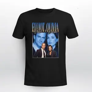 Elliot Stabler and Olivia Benson Vintage 90s T-Shirt