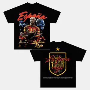 España La Furia Roja Graphic Tee, Vintage Football Legends T-Shirt, Spain National Team Fan Merch, La Furia Roja Crest Shirt, Cotton Streetwear Top, Retro Game Day Gift Tee for Spain Football Fans
