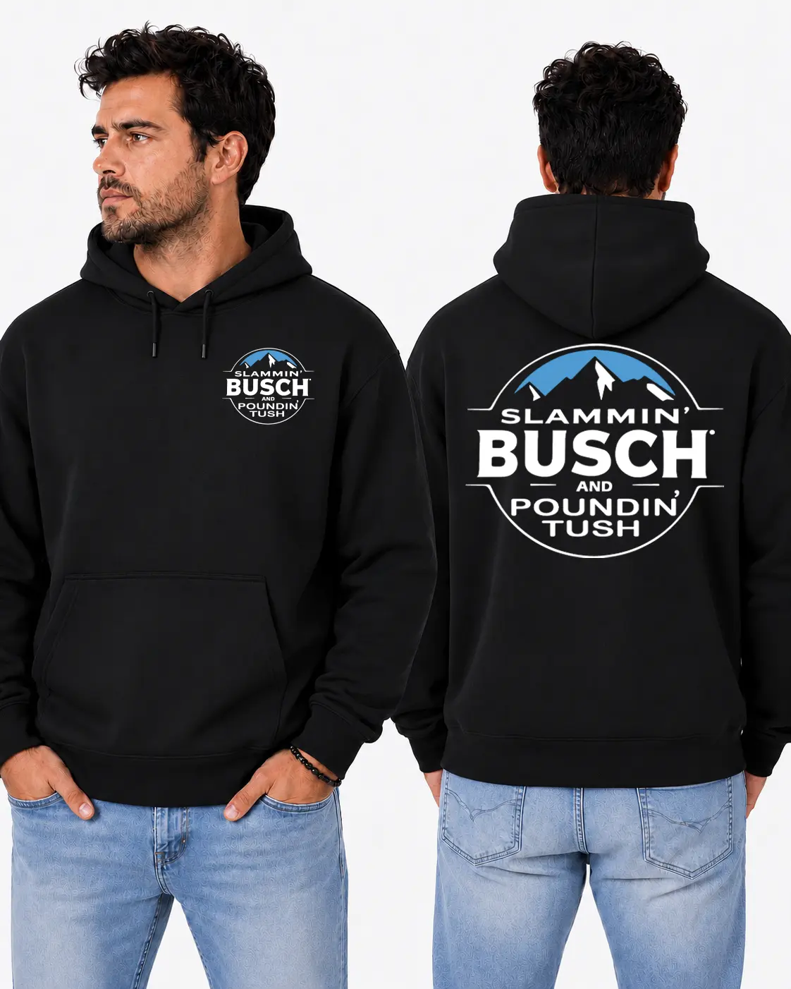Mountain Weekend Hoodie, Blue Peak Badge & Bold Outdoor Lettering Design, Adventure Lifestyle Graphic Sweatshirt for Campers & Nature Lovers, Gift for Hiking Trips or Casual Outdoor Wear