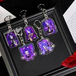 The Freak Circus Jester Acrylic Keychain Set | Purple Demon Clown Bag Charm & Gift