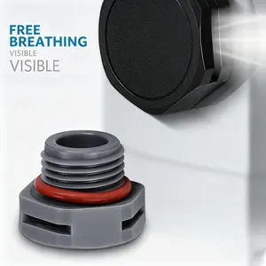 12/4PCS M12x1.5 Waterproof Breather Vent Plug, IP67 Nylon Pressure Equalizing Valve for LED Light Battery Box Outdoor Electronics