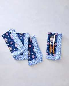 Underwater Enchantment - Soiree Napkin - Navy