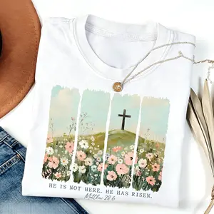 He Is Not Here He Is Risen T-shirt, Easter Christian Tee, Religious Shirt Apparel