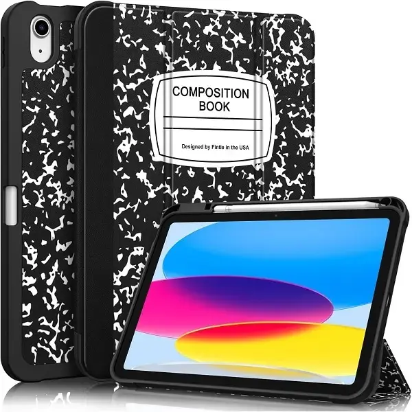 Fintie SlimShell Case for 2026 iPad Air8 12th Gen & iPad 11th Gen w Soft TPU Back, Built-in Pencil Holder, Auto-WakeSleep, iPad Cover in Composition