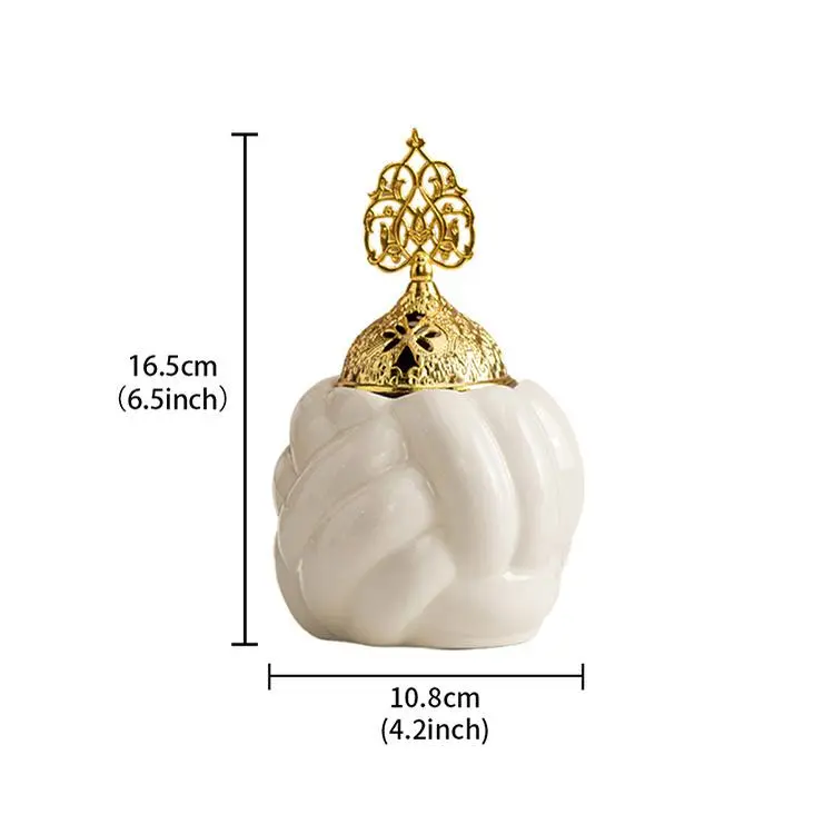 Ceramic line censer cover big tree head
