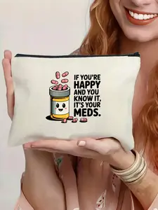 Pharmacist Gift, Pharmacist Makeup Bag, Medicine Storage Bag, Toiletry Bag, Travel Cosmetic Bag, Zipper Makeup Organizer Pouch, Vanity Purse