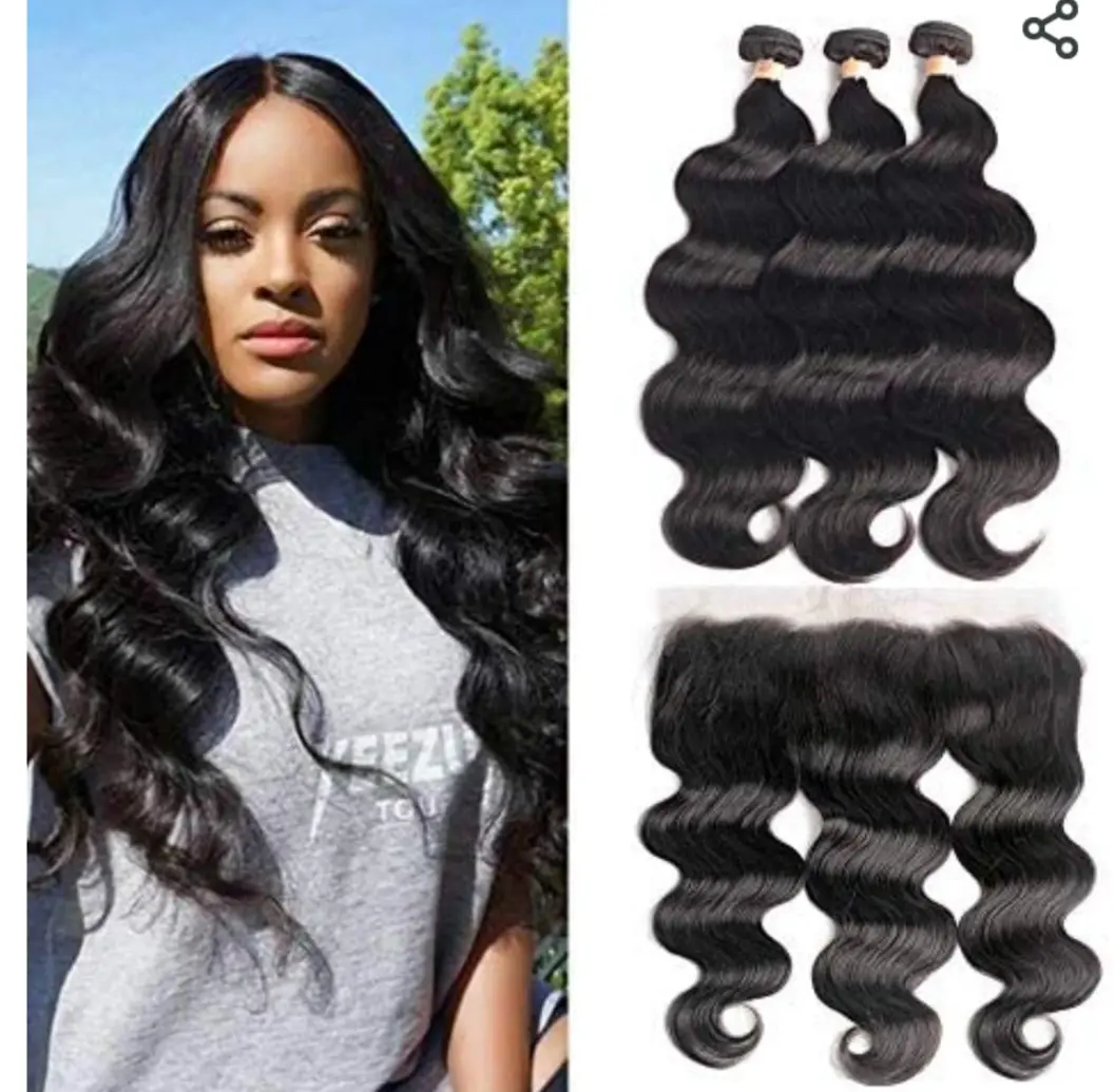 PURE luxury Shop  Factory 3 Bundles 10-30 Inch 100% Unprocessed Brazilian Virgin Hair 3 Bundles Human Hair Natural Color Extensions Quick Weave