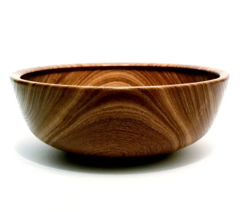 Pagoda Wood Handcrafted Salad Bowl