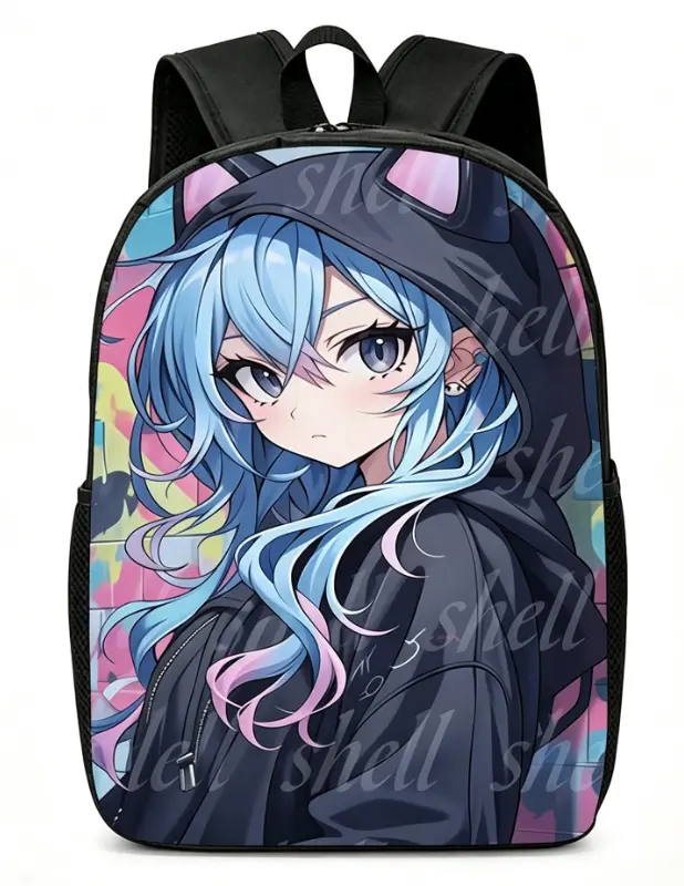 Beautiful Anime Girls, Lightweight, Large-capacity Unisex gamer Backpack with Adjustable Shoulder Straps, Side Pockets, Suitable for Casual Wear, Commuting, and Multiple Uses. Ideal for Hiking, Mountaineering, and Adventure, as Well as as a Laptop Bag.