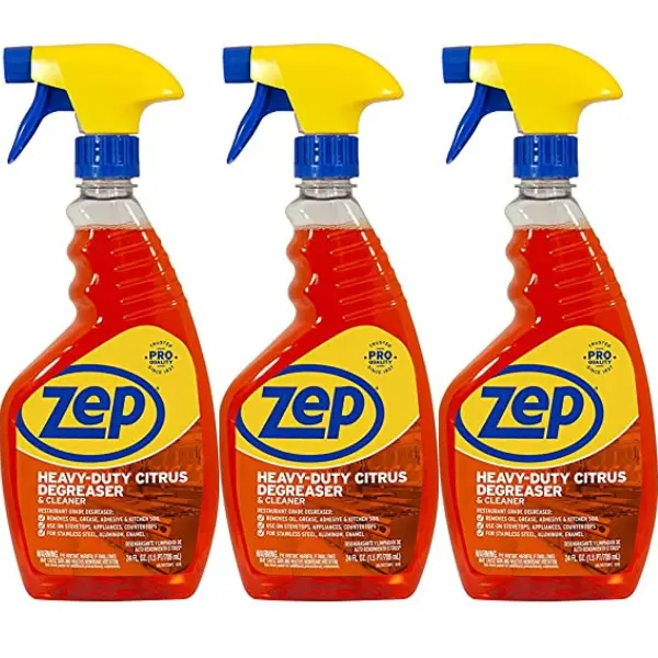 Zep Heavy-Duty Citrus Liquid Cleaning Spray - Stainless Steel, Household & Garage Degreaser, 24 oz