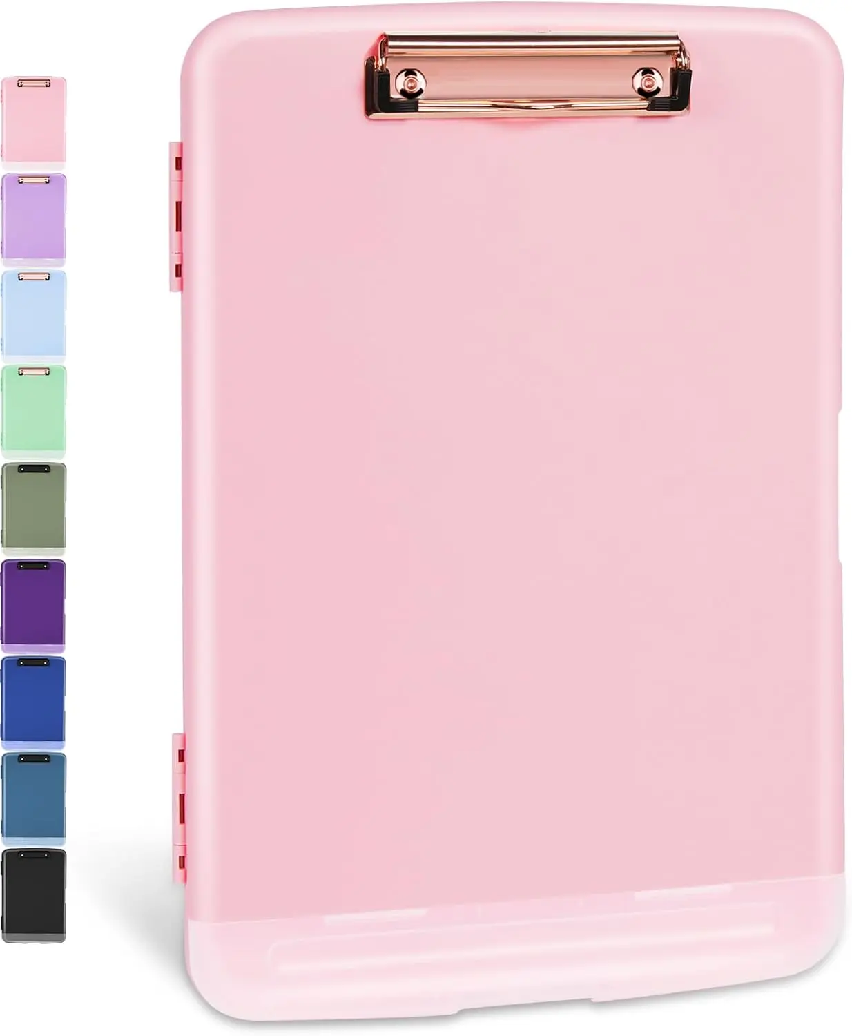 Heavy-Duty Polypropylene Clipboard with Storage Compartment, 8.5x11 in Folder, Pen Holder, Moisture Proof Clipboards & Forms Holders, 10"w x1-1/4"d x14-1/2"h Paper Holding Office Supplies for Nurses