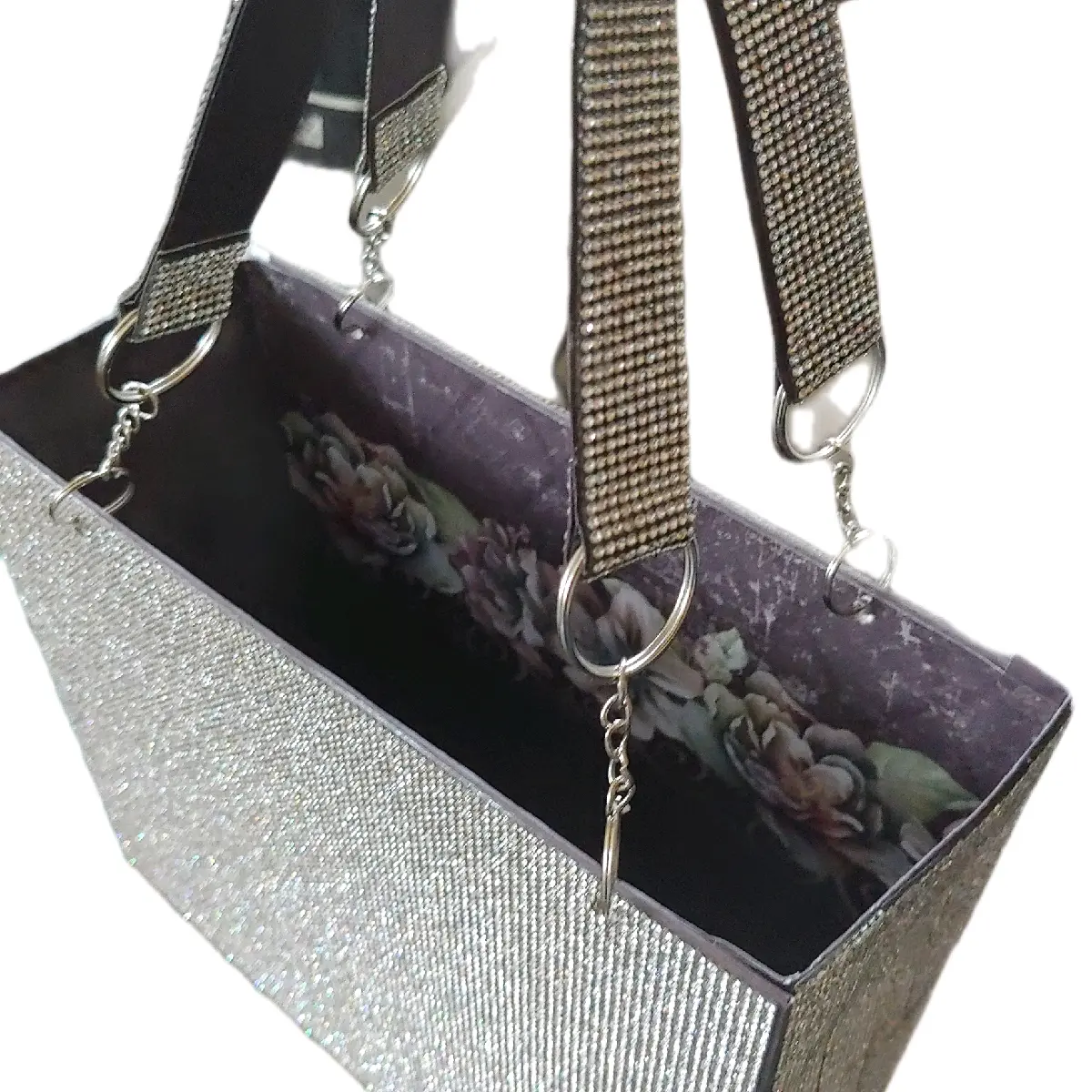 Rhinestone Paper Purse