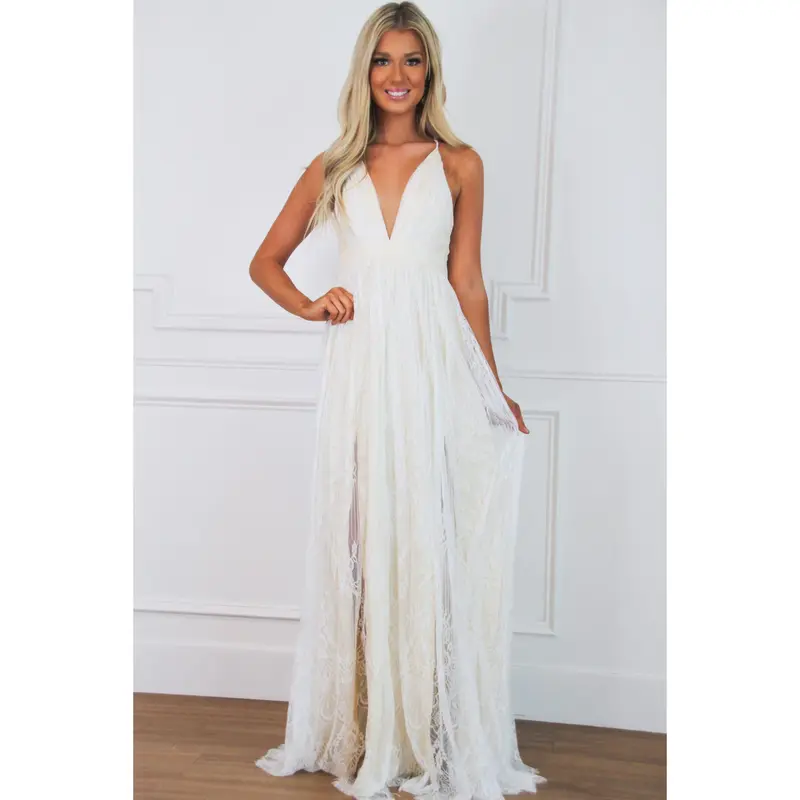 Here Comes the Bride Maxi Dress: Black - TikTok Shop