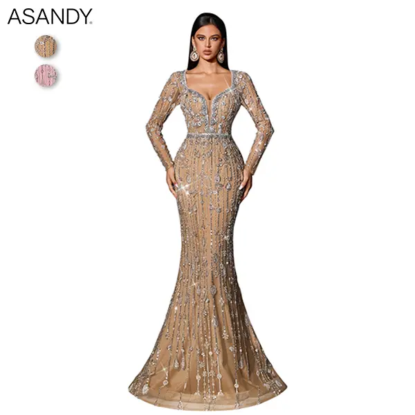 mermaid long sleeve wedding dress - TikTok Shop