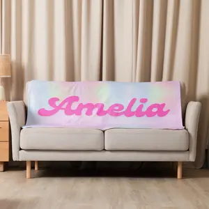 Custom Name Sherpa Blanket Personalized Gifts