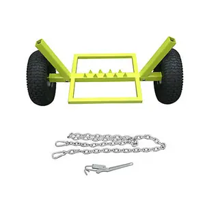 212 MAIN Timber Tuff TMW-83 Heavy-Duty Steel Log Dolly with Chain, 16 In, 1-Person Operation for Skid Logs, Includes Chain