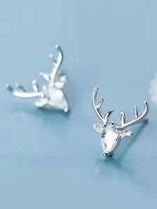 Fashionable And Cute Deer Antler Christmas Earrings For Girls, Suitable For Parties, Gifting, Daily Wear, And Elegant Casual Wear.