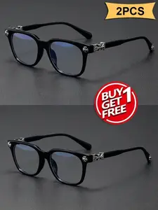 Classic Transparent Frame Neutral Sunglasses, Lightweight Large Frame with Premium Metal Details, Ideal for Daily Wear, Travel, Photography