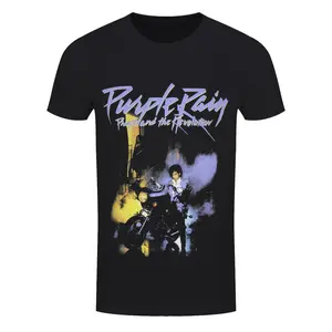 Prince Band - Purple Rain Album Black New Cotton T-shirt