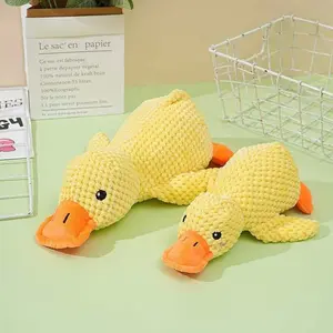 2026 New Corn Velvet Durable Plush Duck Dog Toy, Interactive Tough Chewer, Bite-Resistant with Chewing Sound, Interactive Pet Game Accessory for All Breeds