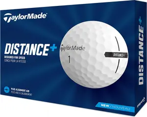 TaylorMade Distance+ Golf Balls 2021, White