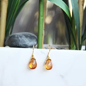 Citrine colored Earrings