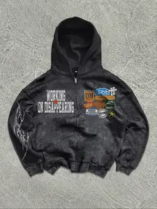 Men's Casual Loose-Fit Fleece Lined Knitted Cardigan Sweatshirt Hoodie, Perfect for Streetwear, Commuting & Daily Wear, Comfortable & Versatile Design