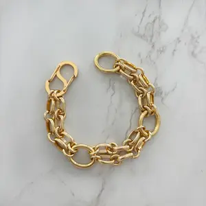 Chunky Gold Stacking Bracelet