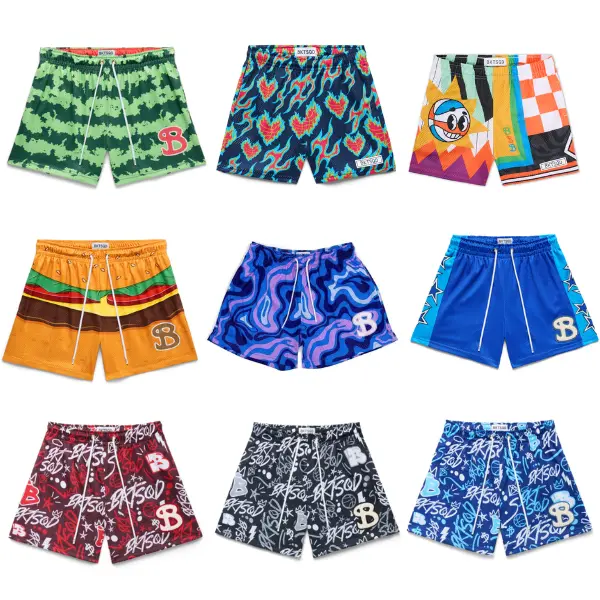 BUCKETSQUAD Basketball Mesh Shorts for Kids, Junior & Adults | Lightweight Athletic Sports Shorts | Game Ready Streetwear & Basketball Gift