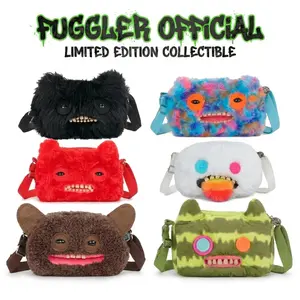 NEW ARRIVAL Fuggler Ugly Teeth Monster Crossbody Bag – Big Head Plush Shoulder Bag