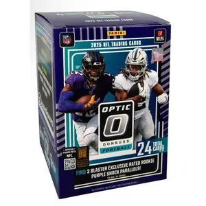 2025 Panini Donruss Optic Football Blaster Trading Cards Purple Shock