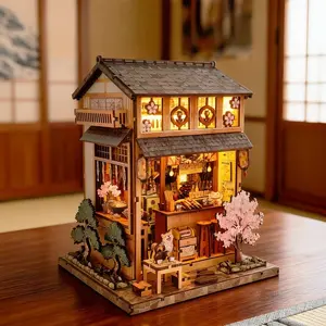 DIY Birdhouse Bookshelf Kit, Model Building Assembly Set, Creative Home Decor Craft, Perfect Gift for Friends, Birthdays, Holidays