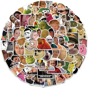 100PCS Trendy Meme Stickers,Funny Stickers Pack for Water Bottle, Laptop, Waterproof Vinyl Stickers for Adults,Teens, Boys, Girls