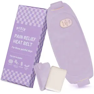 Pixie Period Heating Pad for Cramps - Thinnest Wearable Heating Pad for Feminine Care - Unnoticeable Under Clothes - Best Portable Pain Relief Heat Belt On The Market - Hours of Menstrual Pain Relief