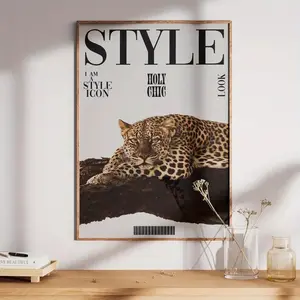 Modern Leopard Print Cheetah Poster
