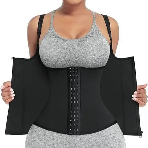 FeelinGirl Women Corset Vest Cincher Trimmer  Sport Girdle with Steel Bones Workout Shapewear with Adjustable Shoulder Strap Trainer Waist Trainer Bustier Fits newarrivals SohoChic