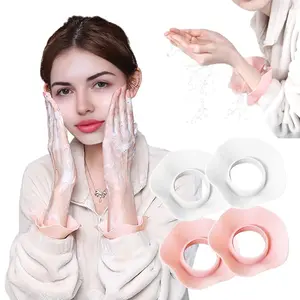Silicone Face Washing Wrist Guards, Pair Pack Water Resistant Hand Rings, Anti-Splash Arm Bands Prevent Water Drops, Keep Sleeves Dry