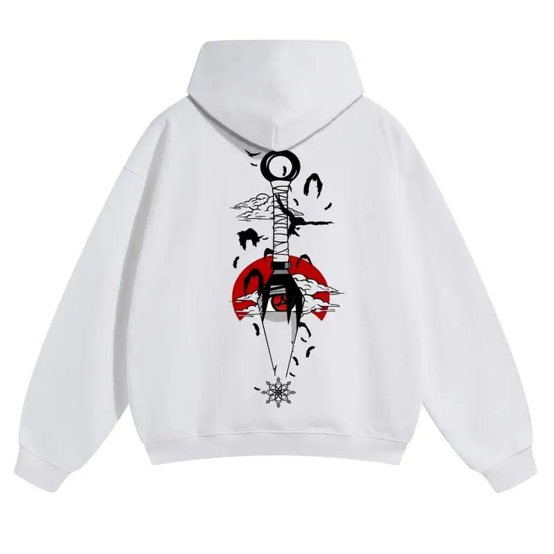Men's Graphic Anime Cotton Sweatshirts - 80s & 90s Retro Menswear Tops, Soft Casual Relaxed Fit Streetwear, Machine Washable Apparel for Gifting