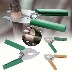Stainless Steel Grafting Tool, Professional Gardening Pruning Scissors, with Bark Cutter, Fruit Tree Sapling Grafting Ring Knife