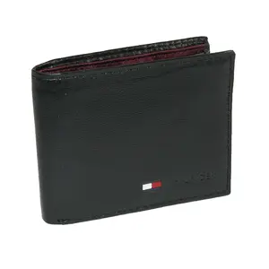 Tommy Hilfiger Men's Leather Stockton Bifold Coin Wallet