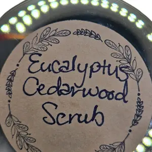 Eucalyptus Cedarwood Sugar Scrub – All Natural Foot & Body Exfoliator for Dry Skin, Spa-Quality At-Home Pedicure