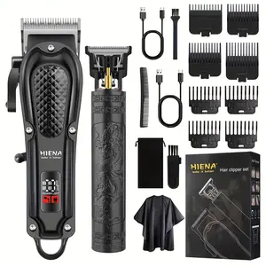 Hiena Vintage Barber Trimmer Set, Fashion, Dragon Design, Holiday Gift, Professional Hair Cutting Tools, Barber Kit