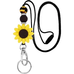 ID Badges Holder Lanyards Breakaway Lanyard Necklace for Women Teachers Student Nurse  Lanyard Key Chain   ID Badge Wallet Holder Employees